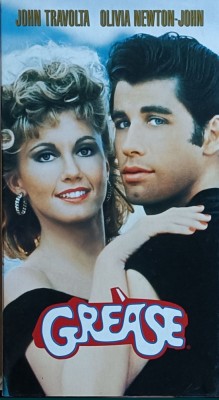 Grease , John Travolta și Olivia Newton John , film pe casetă video foto