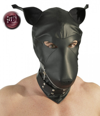 Dog Mask - Mască Bondage Formă C&amp;acirc;ine foto