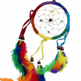 Prinzator de vise - Dreamcatcher Mediu - Rotund - Curcubeu