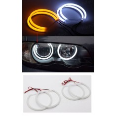 Angel Eyes Cotton Bmw seria 3 E46 alb si semnalizare galbena far cu lupa &reg; ALM