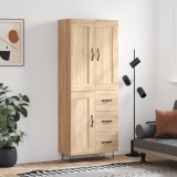 Cumpara ieftin Dulap &icirc;nalt, stejar sonoma, 69,5x34x180 cm, lemn compozit