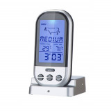 Termometru alimentar digital insertie, pentru gratar, gri, cu tija, model TG01