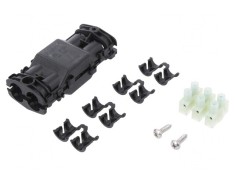 Mufă cu Gel RELICON Poliamidă IP68 Neagră 105x44mm