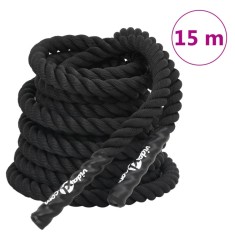 vidaXL Franghie de lucru, negru, 15 m, 11 kg, poliester foto