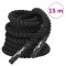 vidaXL Fr&acirc;nghie de luptă neagră, 15 m, 11 kg, poliester 94268