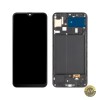 Display cu Touchscreen MP compatibil cu Samsung Galaxy A50 A505 cu Rama Versiune OLED Negru