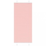 vidaXL Jaluzea plisată roz 95x200 cm Lățime țesătură 94,4cm poliester