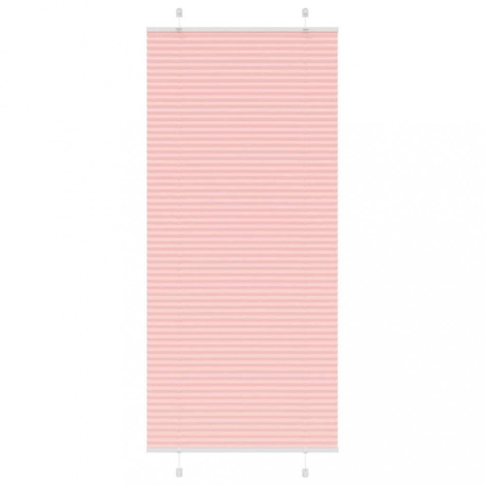 Jaluzea plisată roz 100x200cm Lățime țesătură 99,4cm poliester