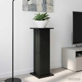 vidaXL Suport pentru plante Negru 30,5 x 30 x 80,5 cm Lemn prelucrat 899764