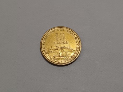Afars și Issas-Teritorii Franceze- 10 franci, 1969-An ff rar foto