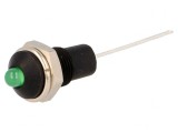 &quot;Lampă LED Verde Convex &Oslash;6,2mm pentru Lipit Metal&quot;