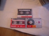 LOT de 3 casete audio normale de 90 minute (1 buc. TDK si 2 buc. MAXELL)