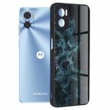 Cumpara ieftin Husa pentru Motorola Moto E22 / Moto E22i, Techsuit Glaze Series, Blue Nebula