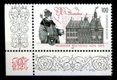 GERMANIA 1995 - ANIVERSARE , FRIEDERICH III SERIE COMPLETA NESTAMPILATA foto