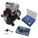 Set compresor aerograf cu 2 pistoale Airbrush GartenMobel Dekor