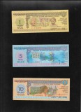 Rar! Set URSS 1 + 5 + 10 ruble 1988 filigran ajutor copiii sovietici, Europa
