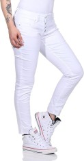 Blugi skinny pentru femei Buena Vista Malibu 7 8 Stretch Twill, alb, XL - OUTLET