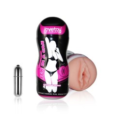 Mastubator cu vibratii SEX IN A CAN (with vibrations) (16cm) foto