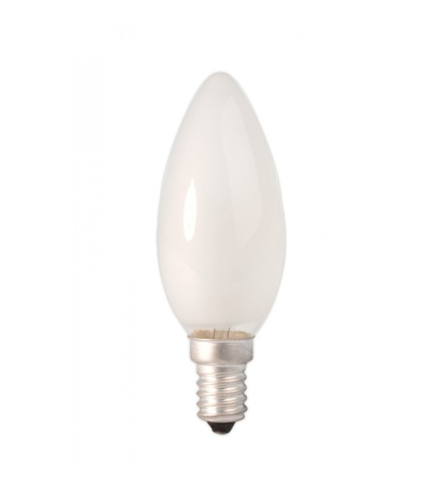 Bec tip lumanare Calex E14 B35, 10W, 50 lumeni, 2700K, mat, dimabil