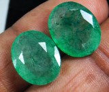 Smaralde naturale pereche 18.4 ct