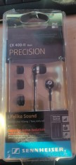 Casti Sennheiser CX400-II Precision, Superior Noise Isolation, cu fir jack 3.5mm