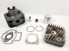 Kit Cilindru + Chiuloasa Scuter Piaggio Fly 49cc 50cc Aer TMMP - Set Motor Piston