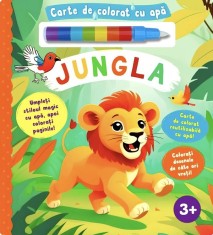 Jungla Carte De Colorat Cu Apa, - Editura Flamingo