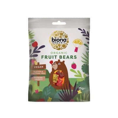 Jeleuri mini ursuleti - fructe eco 75g BIONA foto