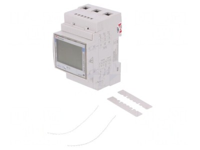 Contor Digital 3-Fazat pentru Șină DIN cu Ecran LCD foto