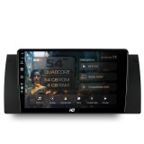 Navigatie BMW Seria 5 E39 / X5 E53 / Seria 7 E38 4GB RAM Android 13 Quadcore DSP GPS Wi-FI Carplay Android Auto USB Bluetooth Waze Touchscreen 9 inch
