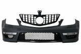 Bara Fata cu Grila Centrala GT-R Panamericana Mercedes C-class W204 Facelift (2012-up) C63 Design Negru Performance AutoTuning