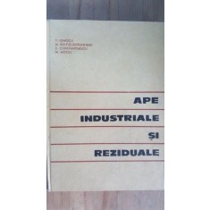Ape industriale si reziduale- T.Ionescu, M.Boltus-Goruneanu, S.Constantinescu, M.Motoc