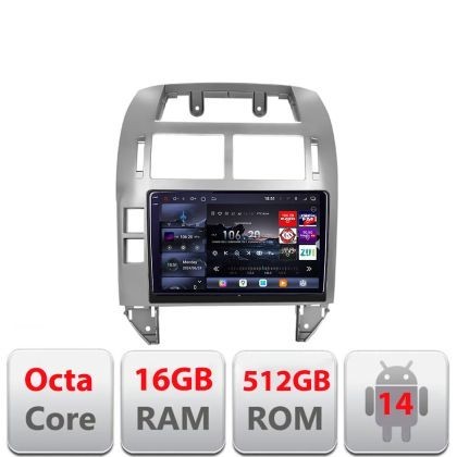 Navigatie VW Polo 2004-2011 Android radio gps internet 8 core QLED 2K 16+512 360 Edotec CarStore Technology