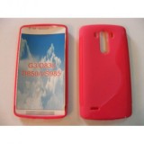 Husa Silicon S-Line Rosie pentru LG G3 - Protectie Premium