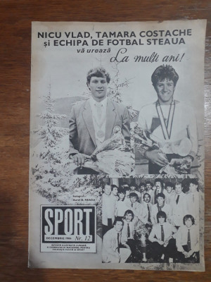 Revista Sport nr. 12 / 1986 / CSP foto