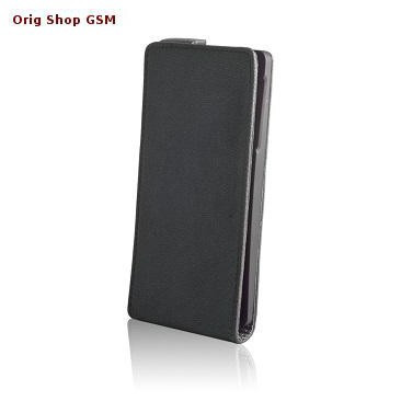 HUSA FLIP / STAND PIELE SAMSUNG GALAXY S5 G900 NEGRU foto