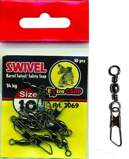 Vartej cu carabina ( Swivel with Safety Snap ) Nr.8 - Extra Carp