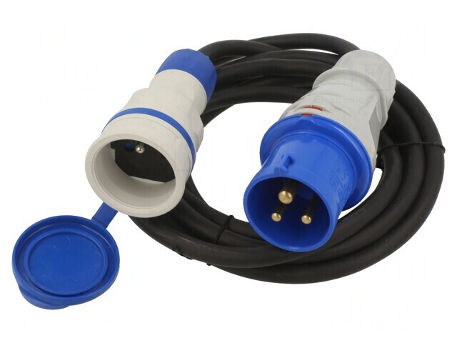 Prelungitor alimentare 3m 16A Negru
