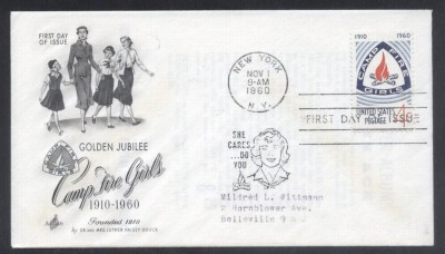 United States 1960 Camp fire girls FDC K.602 foto