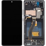 Cumpara ieftin Display cu Touchscreen MP compatibil cu Samsung Galaxy S21 Ultra 5G G998, cu Rama, Versiune OLED, Negru