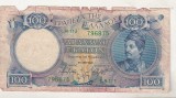 bnk bn Grecia 100 Drachmai ND (1944) uzata