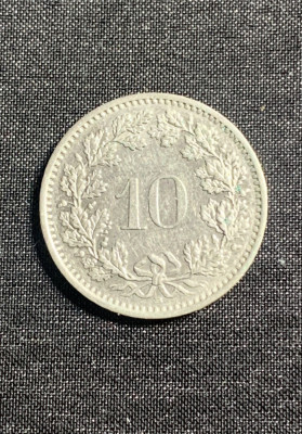 Moneda 10 rappen 1990 Elvetia foto