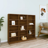 Dulap CD/DVD Gossi, Stejar Maro, 102x23x89.5 cm, Lemn, Rafturi Depozitare, Multifunctional