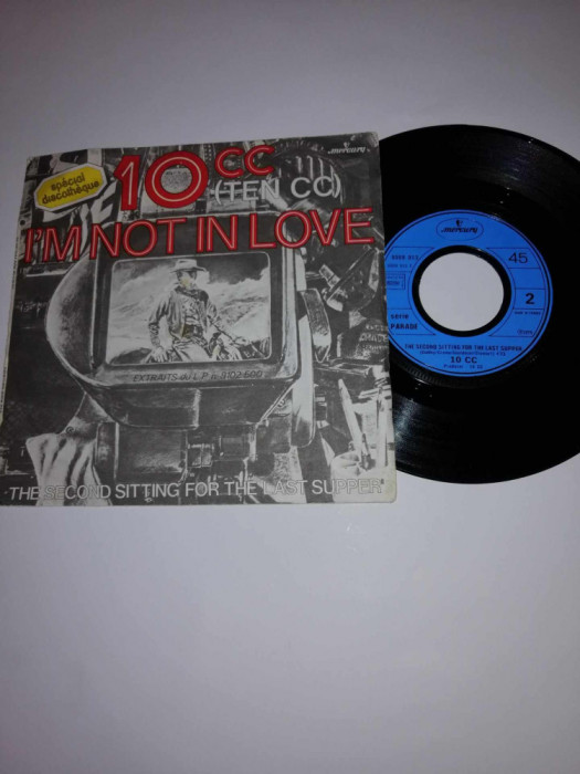 10cc I&rsquo;m Not in love single vinil vinyl 7&rdquo; Mercury 1975 Franta VG+