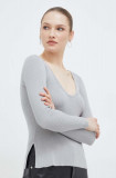 Max Mara Leisure pulover femei, culoarea argintiu, light 2416360000000