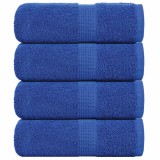 Prosoape pentru oaspeti 4 buc Albastru 360 g/m&sup2; 100% bumbac