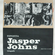 JASPER JOHNS - AFIS EXPOZITIE (litografii) - ATENEUL ROMAN - 1970