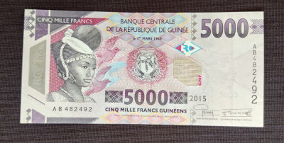 Guineea - 5000 Francs / franci (2015) foto