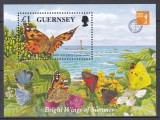 Guernsey 1997 - Conservarea Naturii II - &bdquo;HONG KONG `97&rdquo;, Colita, MNH, Nestampilat