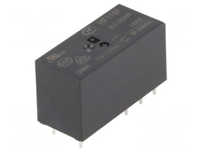 Releu Electromagnetic DPDT 12VDC 8A 250VAC PCB foto